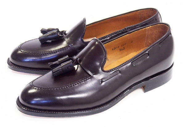 Alden 563 Dark Burgundy Shell Cordovan Tassel Moccassin